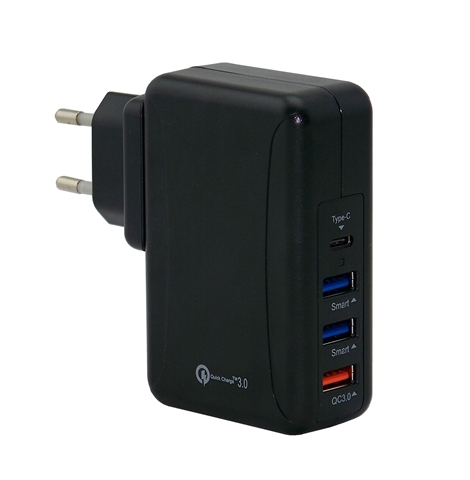 QC3.0 type-C smart 4 usb charger-SPR958Q